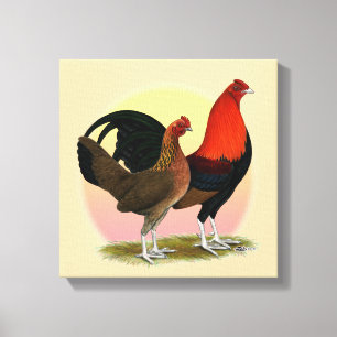 Old English Game Bantam: BB Red Leinwanddruck