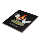 Old English Game Bantam: Red Pyle Fliese (Seite)