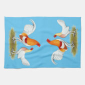 Old English Game Bantam: Red Pyle Geschirrtuch (Horizontal)