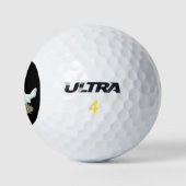 Old English Game Bantam: Red Pyle Golfball (Logo)