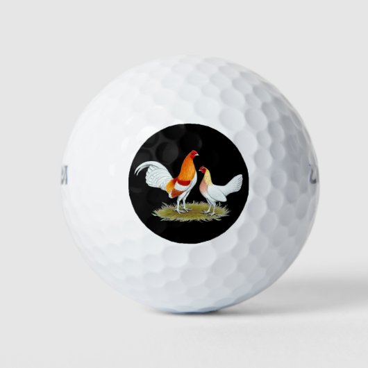 Old English Game Bantam: Red Pyle Golfball (Vorderseite)