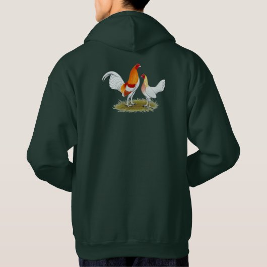 Old English Game Bantam: Red Pyle Hoodie (Rückseite)