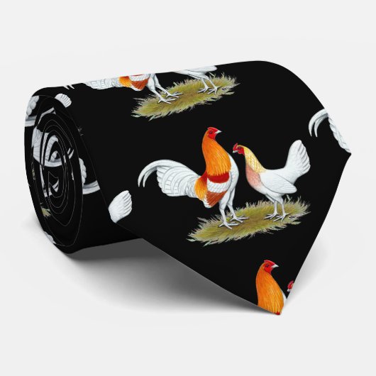 Old English Game Bantam: Red Pyle Krawatte (Gerollt)