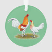Old English Game Bantam: Red Pyle Ornament (Rückseite)