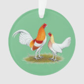 Old English Game Bantam: Red Pyle Ornament (Vorderseite)