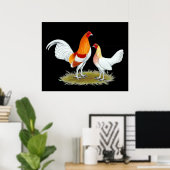 Old English Game Bantam: Red Pyle Poster (Heimbüro)