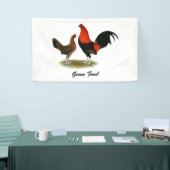 Old English Game Bantams: BB Red Pair Banner (Messeveranstaltung)