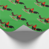 Old English Game Bantams: BB Red Pair Geschenkpapier (Ecke)