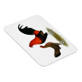 Old English Game Bantams: BB Red Pair Magnet (Rechte Seite)