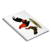 Old English Game Bantams: BB Red Pair Notizblock (Rechte Seite)