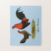 Old English Game Bantams: BB Red Pair Puzzle (Vertikal)
