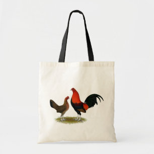 Old English Game Bantams: BB Red Pair Tragetasche