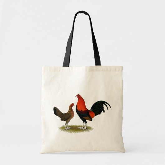 Old English Game Bantams: BB Red Pair Tragetasche (Vorne)