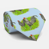 Old English Game Barred Chickens Krawatte (Gerollt)