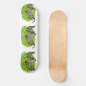 Old English Game Barred Chickens Skateboard (Vorderseite)