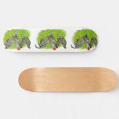 Old English Game Barred Chickens Skateboard (Horizontal)
