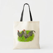 Old English Game Barred Chickens Tragetasche (Vorne)