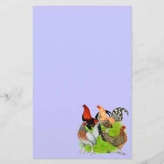 Old English Game Quartett Briefpapier (Vorderseite)