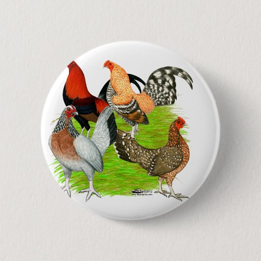 Old English Game Quartett Button (Vorderseite)