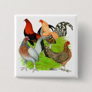 Old English Game Quartett Button