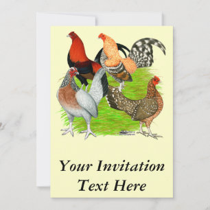 Old English Game Quartett Einladung