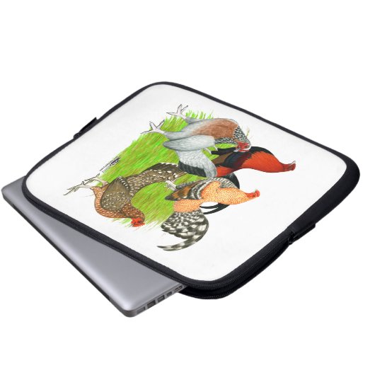 Old English Game Quartett Laptopschutzhülle (Vorne Knopf)