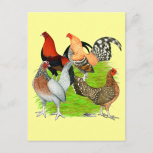 Old English Game Quartett Postkarte
