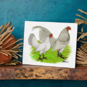 Old English Game Self Blue Fotoplatte (Seite)