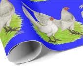 Old English Game Self Blue Geschenkpapier (Rolleneckpunkt)