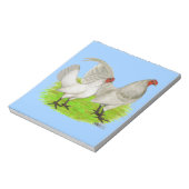 Old English Game Self Blue Notizblock (Rotiert)