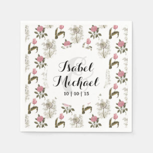Old English Garden Vintag Floral Muster Serviette