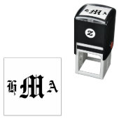 Old English Initials - Self-Inking Briefmarke Permastempel (Beispiel)