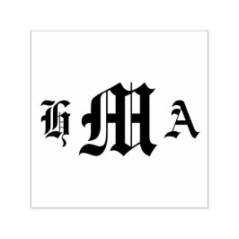 Old English Initials - Self-Inking Briefmarke Permastempel