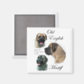 Old English Mastiff Geschenke Magnet (Vorderseite/Rückseite)