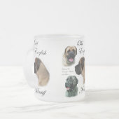 Old English Mastiff Geschenke Mattglastasse (Vorderseite Links)