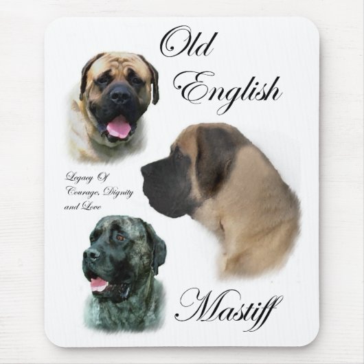 Old English Mastiff Geschenke Mousepad (Vorne)