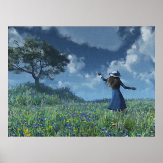 Old English Meadow Poster (Vorne)