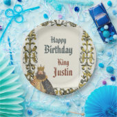Old English Medieval Renaissance King Birthday  Pappteller (Party)