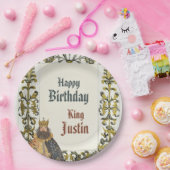 Old English Medieval Renaissance King Birthday  Pappteller (Party)