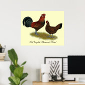 Old English Pheasant Fowl Poster (Heimbüro)