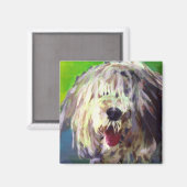 Old English Sheep Dog Magnet (Vorderseite/Rückseite)