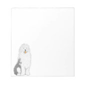 Old English Sheep Dog Note Pad Notizblock (Vorderseite)