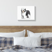 Old English Sheepdog 10 Leinwanddruck (Insitu (Schlafzimmer))