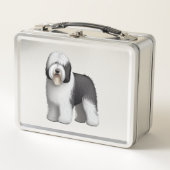 Old English Sheepdog 10 Metall Brotdose (Vorderseite)