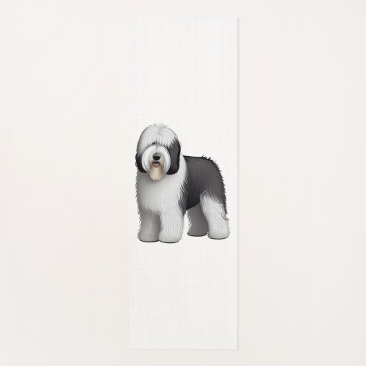 Old English Sheepdog 10 Yogamatte (Vorderseite)