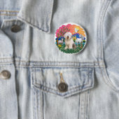 Old English Sheepdog #6 Button (Beispiel)