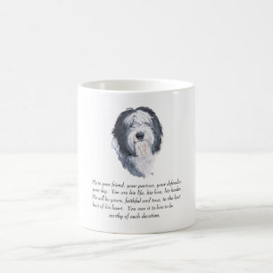 Old English Sheepdog Andenken - Männlich Kaffeetasse