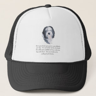 Old English Sheepdog Andenken Truckerkappe