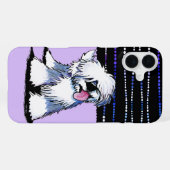Old English Sheepdog Blank Note Card iPhone Hülle (Rückseite (Horizontal))
