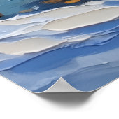 Old English Sheepdog Christmas Boat Holiday Poster (Ecke)